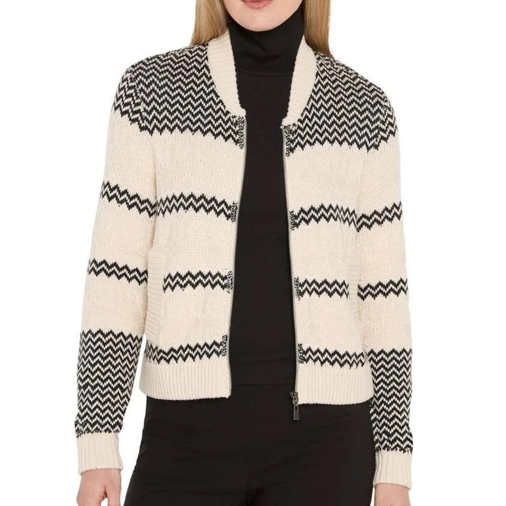 NWT (size L) Zigzag Knit Bomber Jacket
NIC+ZOE